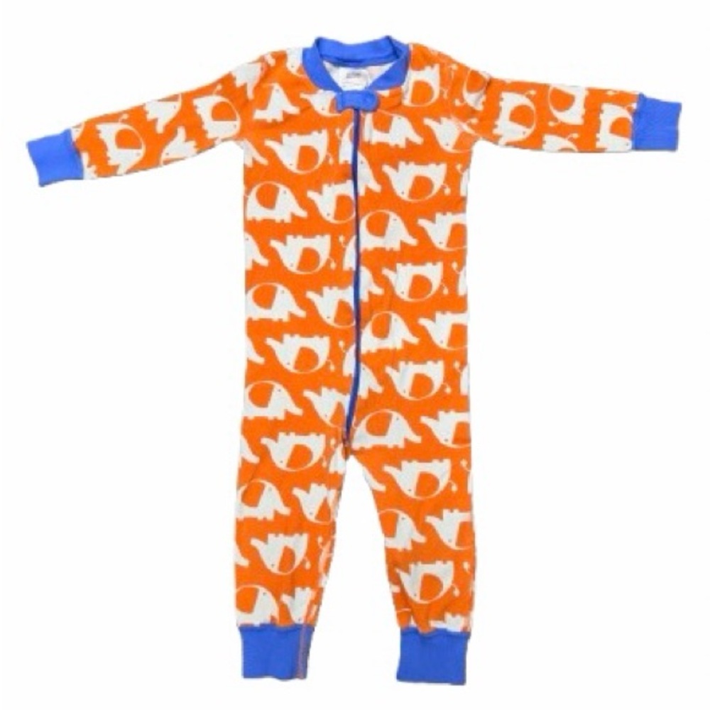 Hanna Andersson Organic Cotton Elephant Pajamas 18-24 Months Zip Sleeper